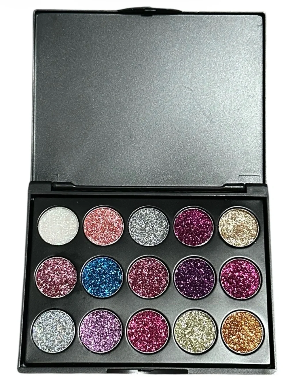15 Glitter Eyeshadow Palette - Multi-Color Sparkle Shades
